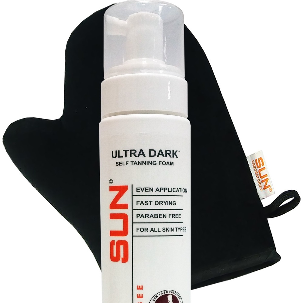Dark Self Tanning Mouse/Foam 8 oz with Mitt